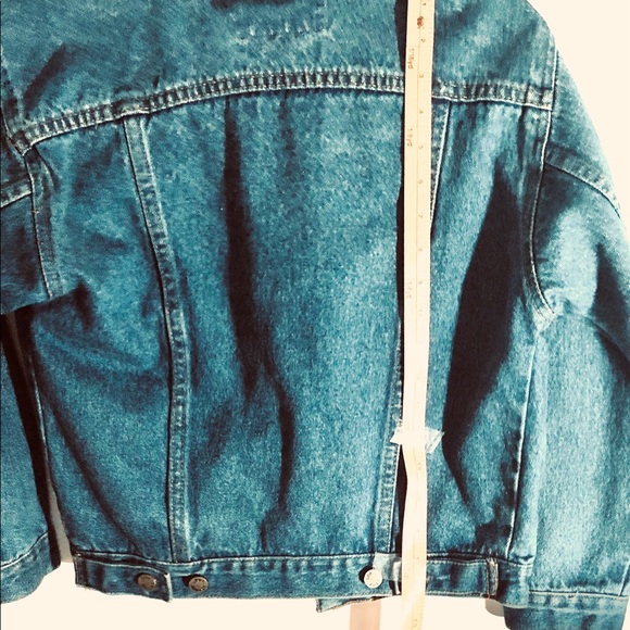 London Fog Cropped Denim Jean Jacket - Picture 3 of 6